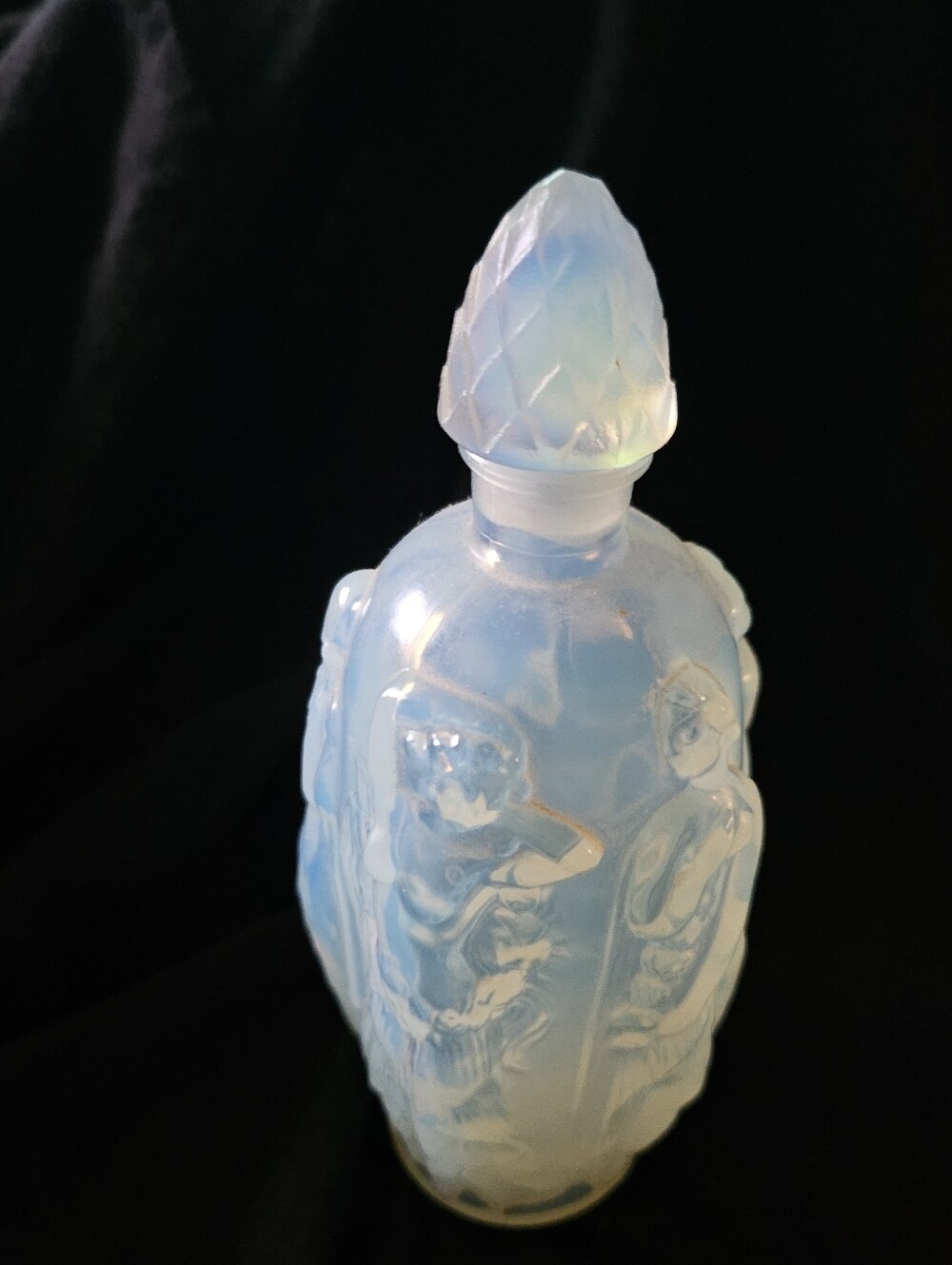 Vintage Sabino Fleurie Nude Dance Ladies Opalescent Perrfume Bottle